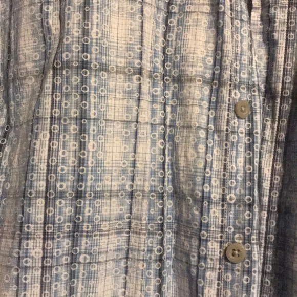 Casual blue patterned button down - Picture 2 of 2